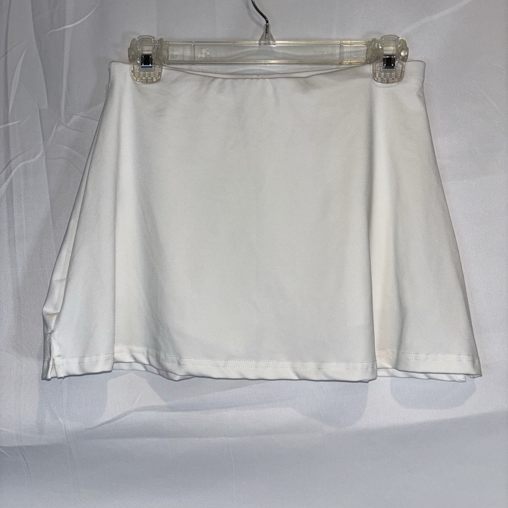 SHEIN WOMEN'S WHITE‎ MINI SKORT SIZE MEDIUM Skirt Club Night Out Dance Girls Out